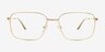 Vizzo Doré Matériaux biosourcésMontures de lunettes de vue d'EyeBuyDirect, Vue de Face