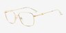 Vizzo Doré Matériaux biosourcésMontures de lunettes de vue d'EyeBuyDirect, Vue d'Angle