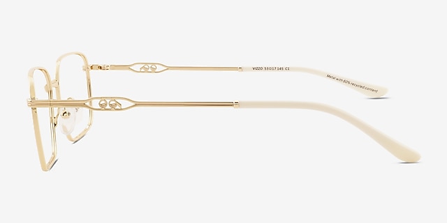 Vizzo Gold Alternative MaterialsEyeglass Frames from EyeBuyDirect, Side View