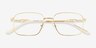 Vizzo Doré Matériaux biosourcésMontures de lunettes de vue d'EyeBuyDirect, Vue Rapprochée