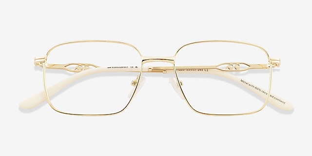 Vizzo Gold Alternative MaterialsEyeglass Frames from EyeBuyDirect, Closed View