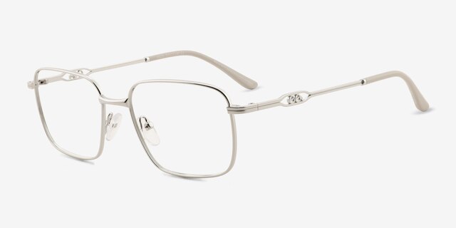 Vizzo Silver Alternative MaterialsEyeglass Frames from EyeBuyDirect, Angle View