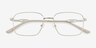 Vizzo Silver Alternative MaterialsEyeglass Frames from EyeBuyDirect, Closed View
