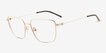 Sartori Gold Alternative MaterialsEyeglass Frames from EyeBuyDirect, Angle View