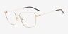 Sartori Gold Alternative MaterialsEyeglass Frames from EyeBuyDirect, Angle View