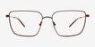 Sartori Brown Alternative MaterialsEyeglass Frames from EyeBuyDirect, Front View