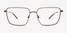 Sartori Brun Matériaux biosourcésMontures de lunettes de vue d'EyeBuyDirect, Vue de Face