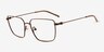 Sartori Brun Matériaux biosourcésMontures de lunettes de vue d'EyeBuyDirect, Vue d'Angle