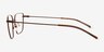 Sartori Brun Matériaux biosourcésMontures de lunettes de vue d'EyeBuyDirect, Vue de Côté