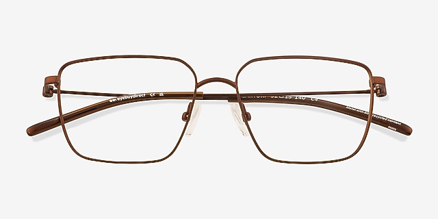 Sartori Brown Alternative MaterialsEyeglass Frames from EyeBuyDirect, Closed View