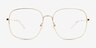Beauregard Doré Matériaux biosourcésMontures de lunettes de vue d'EyeBuyDirect, Vue de Face