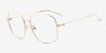 Beauregard Doré Matériaux biosourcésMontures de lunettes de vue d'EyeBuyDirect, Vue d'Angle