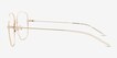 Beauregard Gold Alternative MaterialsEyeglass Frames from EyeBuyDirect, Side View
