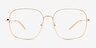 Beauregard Rose Gold Alternative MaterialsEyeglass Frames from EyeBuyDirect, Front View