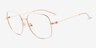 Beauregard Rose Gold Alternative MaterialsEyeglass Frames from EyeBuyDirect, Angle View