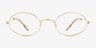Tremblay Gold Alternative MaterialsEyeglass Frames from EyeBuyDirect, Front View