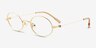 Tremblay Gold Alternative MaterialsEyeglass Frames from EyeBuyDirect, Angle View