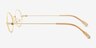 Tremblay Gold Alternative MaterialsEyeglass Frames from EyeBuyDirect, Side View