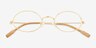 Tremblay Gold Alternative MaterialsEyeglass Frames from EyeBuyDirect, Closed View