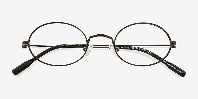 Tremblay Black Alternative MaterialsEyeglass Frames from EyeBuyDirect, Closed View