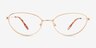 Caulfield Rose Gold Alternative MaterialsEyeglass Frames from EyeBuyDirect, Front View