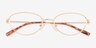 Caulfield Rose Gold Alternative MaterialsEyeglass Frames from EyeBuyDirect, Closed View