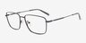 Loxley Bleu Matériaux biosourcésMontures de lunettes de vue d'EyeBuyDirect, Vue d'Angle
