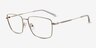 Loxley Silver Alternative MaterialsEyeglass Frames from EyeBuyDirect, Angle View