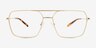 Ormsby Gold Alternative MaterialsEyeglass Frames from EyeBuyDirect, Front View