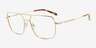 Ormsby Gold Alternative MaterialsEyeglass Frames from EyeBuyDirect, Angle View