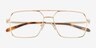 Ormsby Gold Alternative MaterialsEyeglass Frames from EyeBuyDirect, Closed View