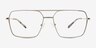Ormsby Argenté Matériaux biosourcésMontures de lunettes de vue d'EyeBuyDirect, Vue de Face