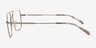 Ormsby Argenté Matériaux biosourcésMontures de lunettes de vue d'EyeBuyDirect, Vue de Côté