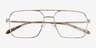 Ormsby Argenté Matériaux biosourcésMontures de lunettes de vue d'EyeBuyDirect, Vue Rapprochée