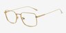 Holland Gold MetalEyeglass Frames from EyeBuyDirect, Angle View