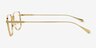 Holland Gold MetalEyeglass Frames from EyeBuyDirect, Side View