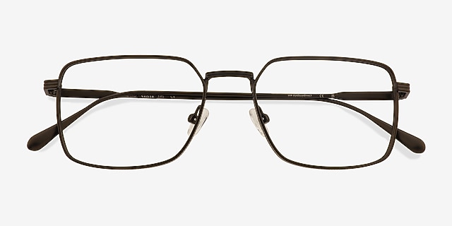 Holland Brown MetalEyeglass Frames from EyeBuyDirect, Closed View