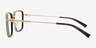 Whitaker Black MetalEyeglass Frames from EyeBuyDirect, Side View
