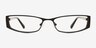 Fenmore Black AcetateEyeglass Frames from EyeBuyDirect, Front View