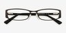 Fenmore Black AcetateEyeglass Frames from EyeBuyDirect, Closed View