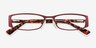 Fenmore Purple AcetateEyeglass Frames from EyeBuyDirect, Closed View