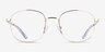Architecht Doré MétalMontures de lunettes de vue d'EyeBuyDirect, Vue de Face