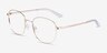 Architecht Doré MétalMontures de lunettes de vue d'EyeBuyDirect, Vue d'Angle