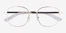 Architecht Doré MétalMontures de lunettes de vue d'EyeBuyDirect, Vue Rapprochée