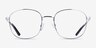 Architecht Silver MetalEyeglass Frames from EyeBuyDirect, Front View