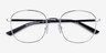 Architecht Silver MetalEyeglass Frames from EyeBuyDirect, Closed View
