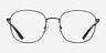 Architecht Noir MétalMontures de lunettes de vue d'EyeBuyDirect, Vue de Face