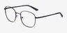 Architecht Noir MétalMontures de lunettes de vue d'EyeBuyDirect, Vue d'Angle
