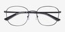 Architecht Noir MétalMontures de lunettes de vue d'EyeBuyDirect, Vue Rapprochée