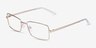Ari Doré MétalMontures de lunettes de vue d'EyeBuyDirect, Vue d'Angle